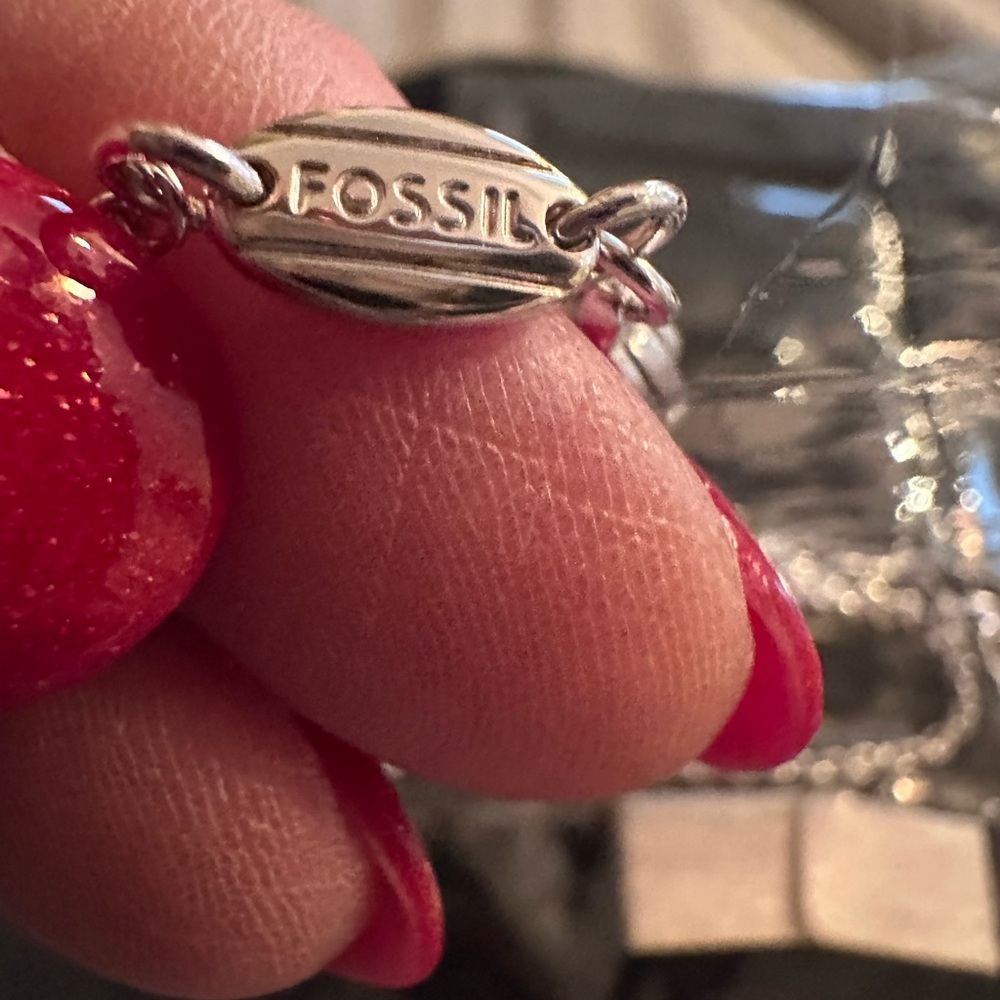 Fossil Song Bird Sterling Silver Fine Necklace NWT - Picture 7 of 8